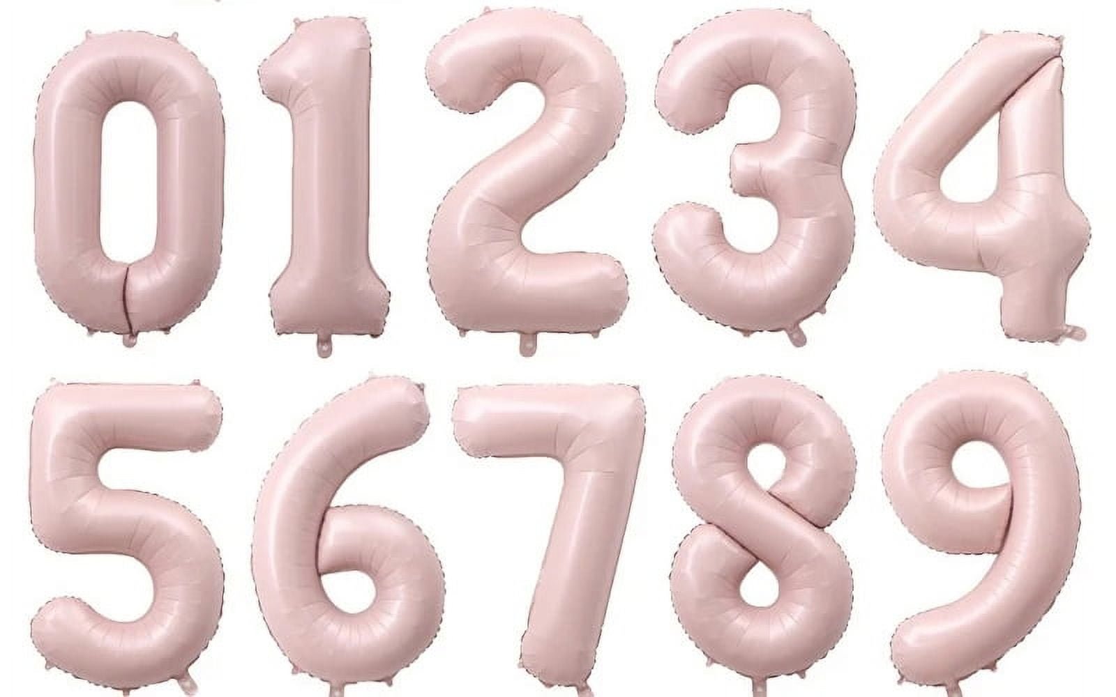 Number Twenty Five Balloon Soft Pastel Pink Number 25 Balloon 32" Large Birthday Balloon - Image 2