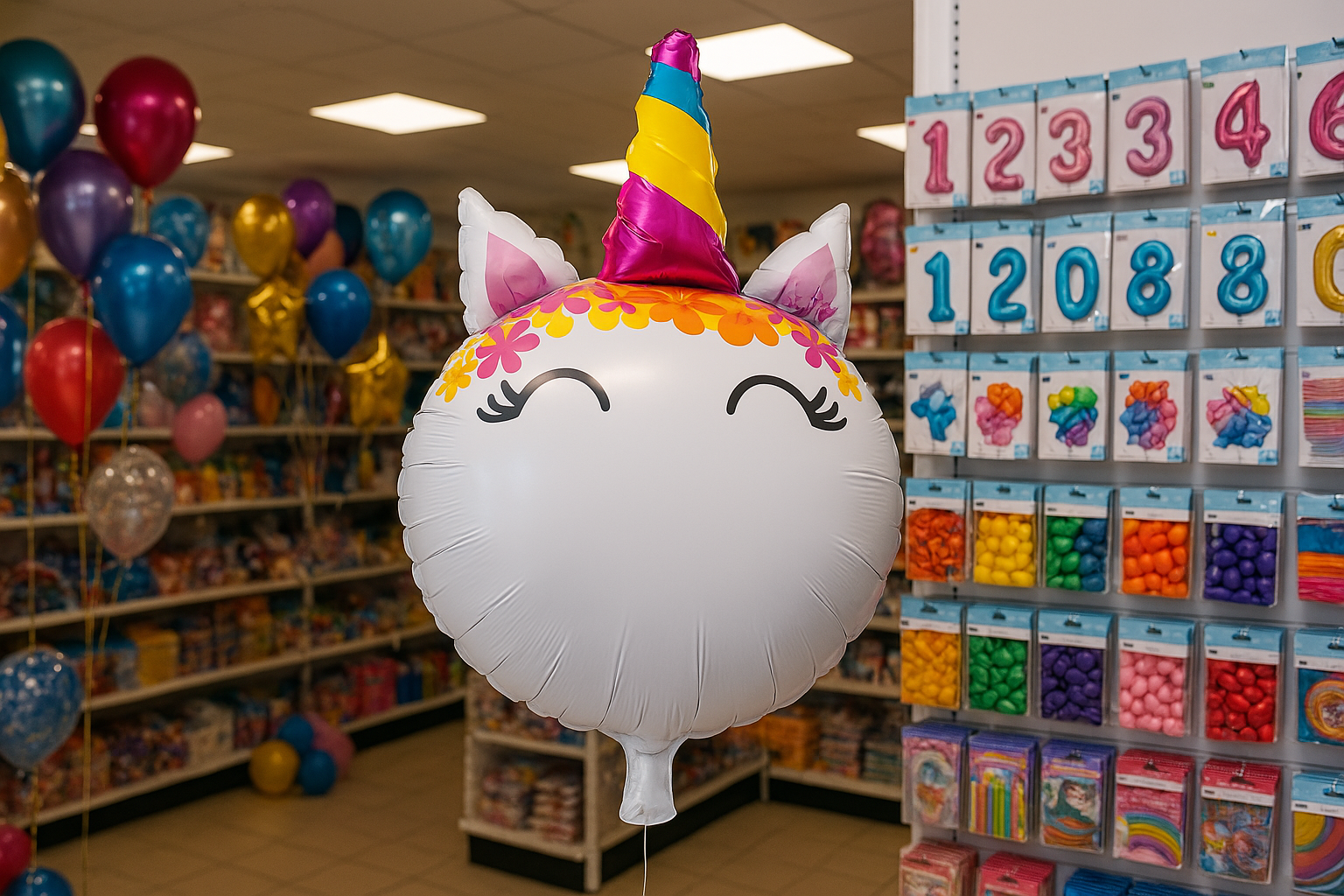 Unicorn Character 18" Foil Balloon for Magical Celebrations Mylar Balloon Decor - Image 3