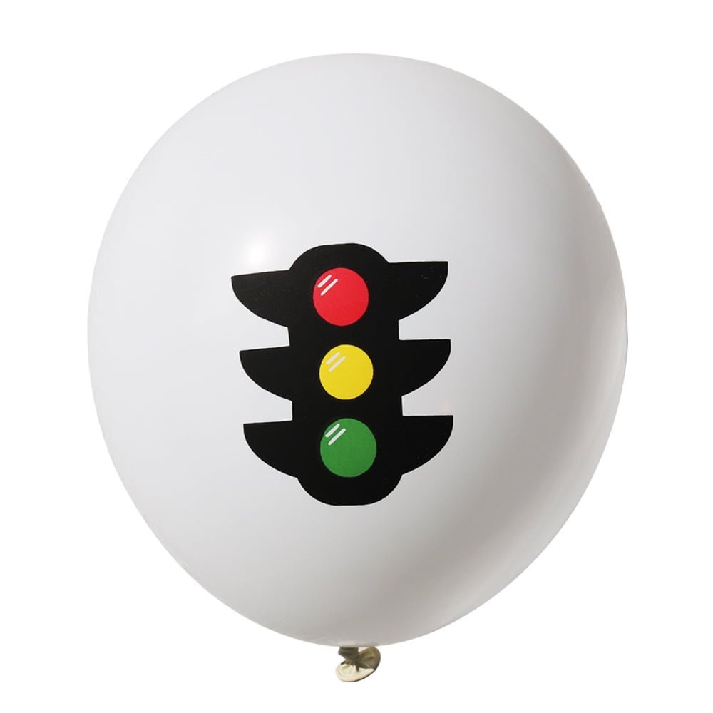 Racing Party Balloon Set Traffic Light Wheel and Checkered Flag Balloons for Racecar Birthday Decorations - Image 3