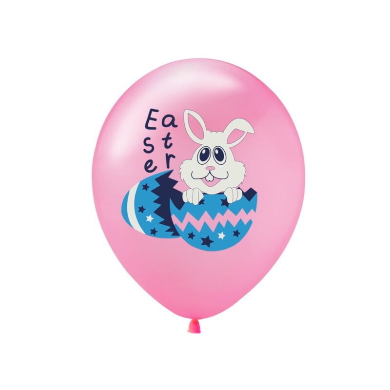 10pcs Easter Bunny 12" Pink Latex Balloon Easter Party Balloons and Spring Celebration Decorations