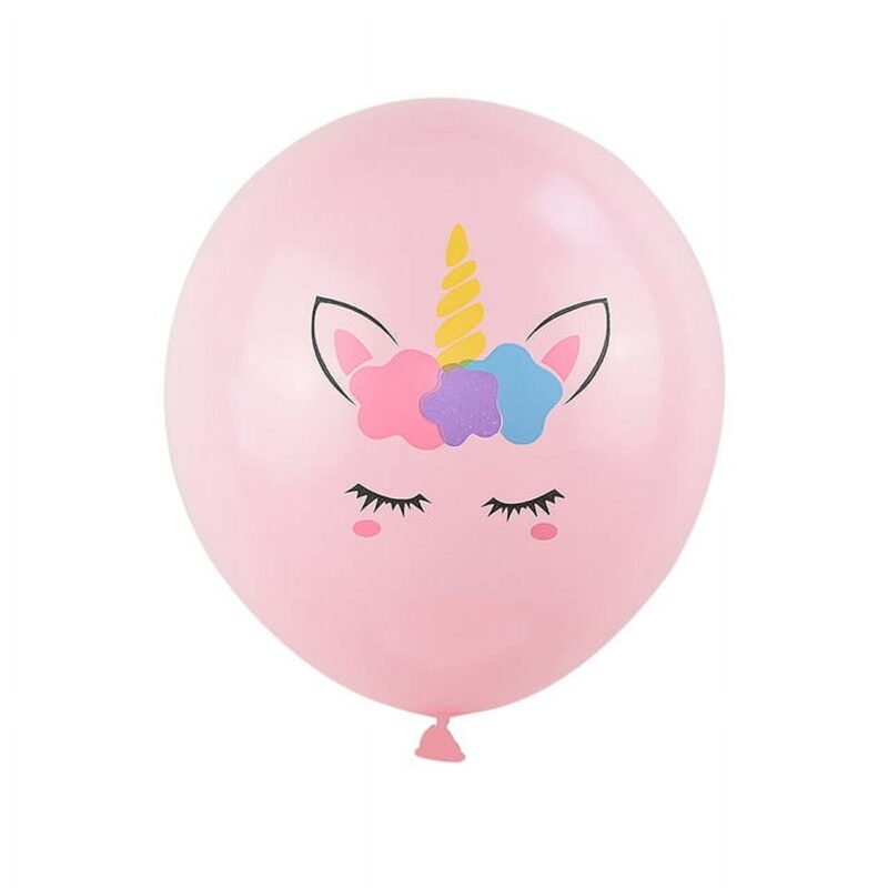 10pcs Pink Unicorn 12" Latex Balloon Celebrations