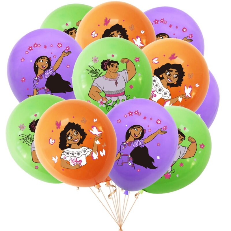 10x Encanto Balloons Isabella Mirabel Latex Balloons Kids Birthday Decorations Balloons