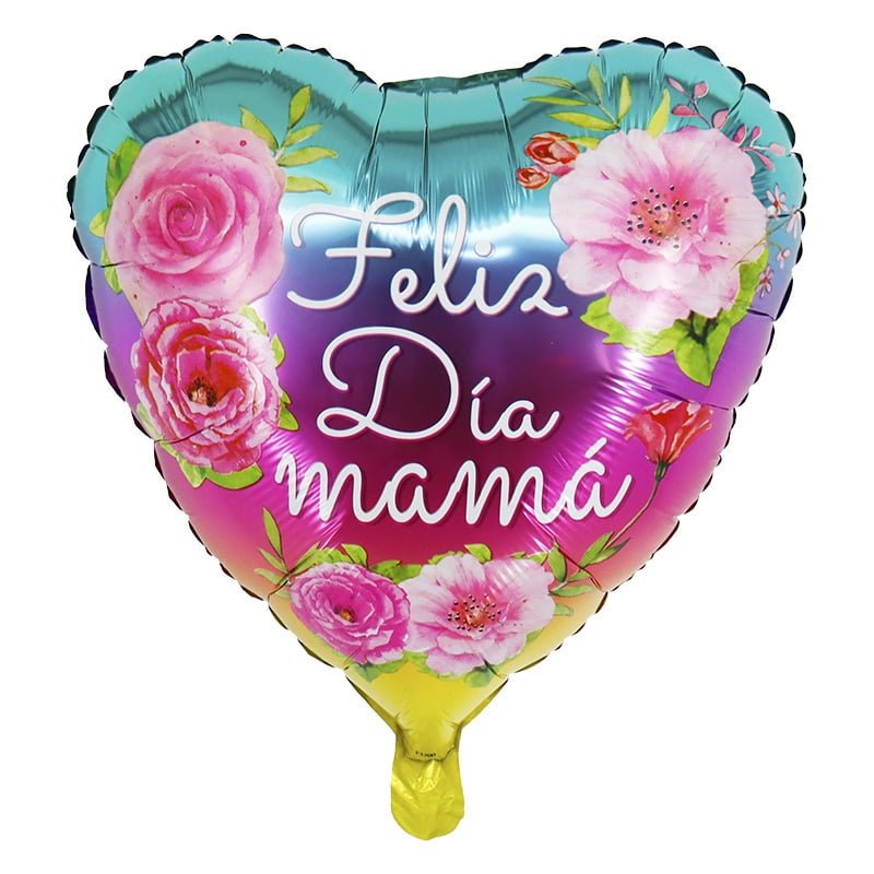18" Heart Shape Foil Balloon Mother's Day Spanish Balloons and Celebrations