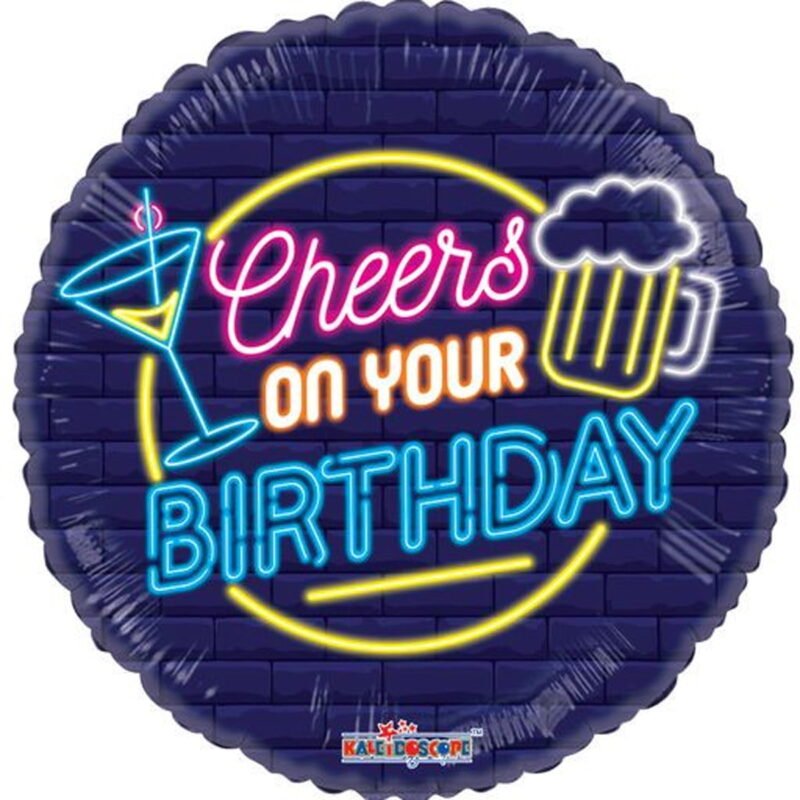 18 Inch Cheers On Your Birthday Balloon