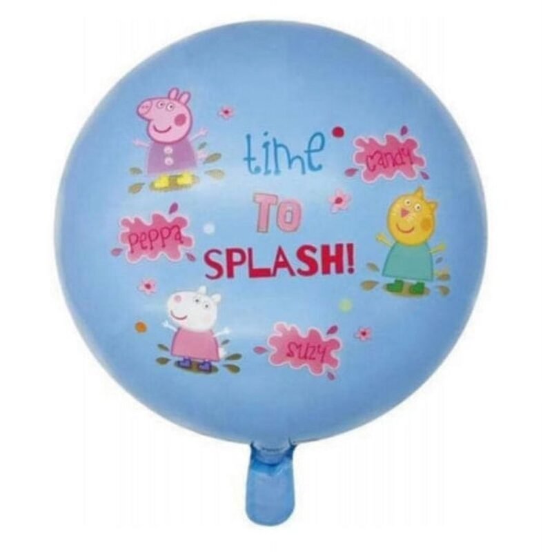 18 Peppa Pig Mylar Balloon - Time to Splash! A Fun Addition to Kids Birthday and Peppa Pig Party Decorations