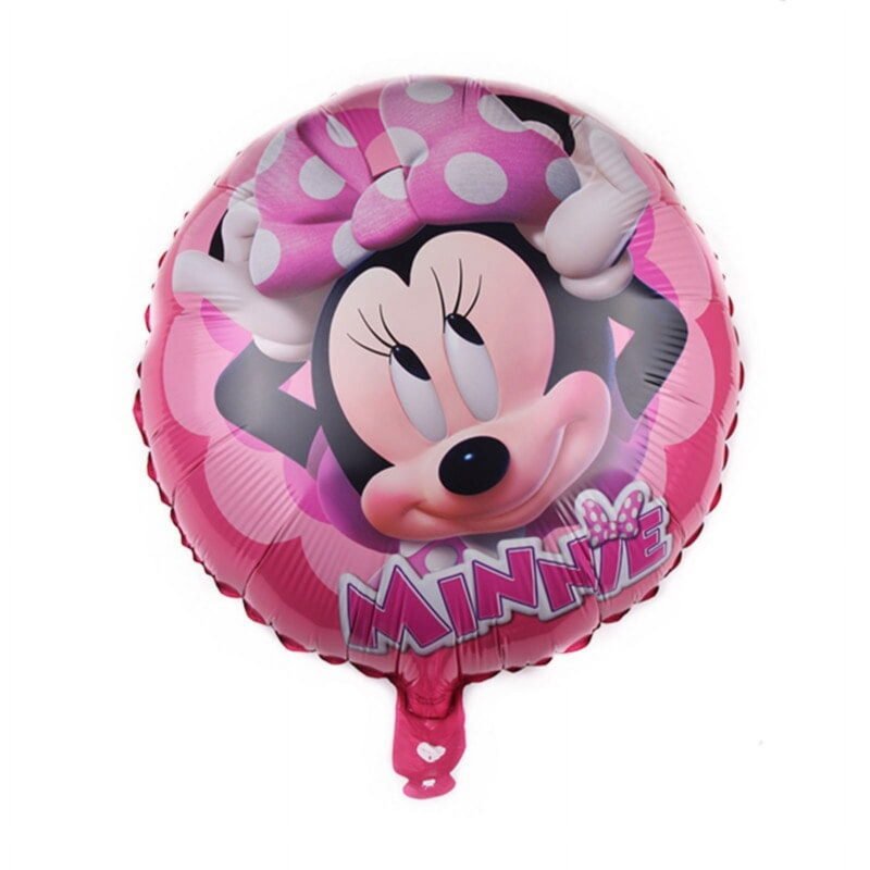 18" Pink Foil Balloon Minnie Mouse Kids Birthday Balloons and Minnie Mouse Themed Balloon