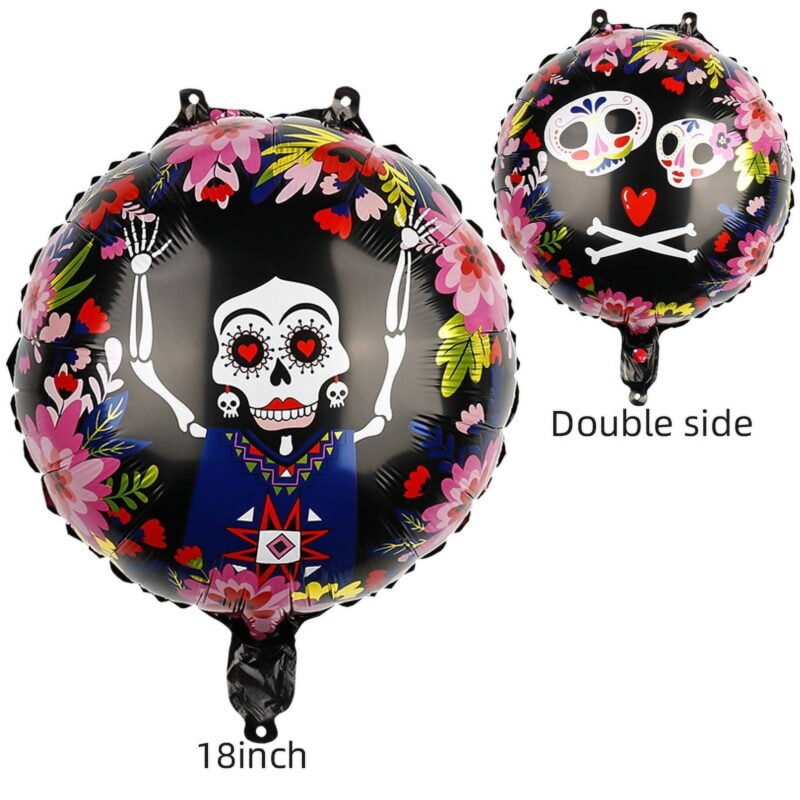 18" Skeleton Halloween Foil Balloon - Perfect for Halloween Parties and Themed Events