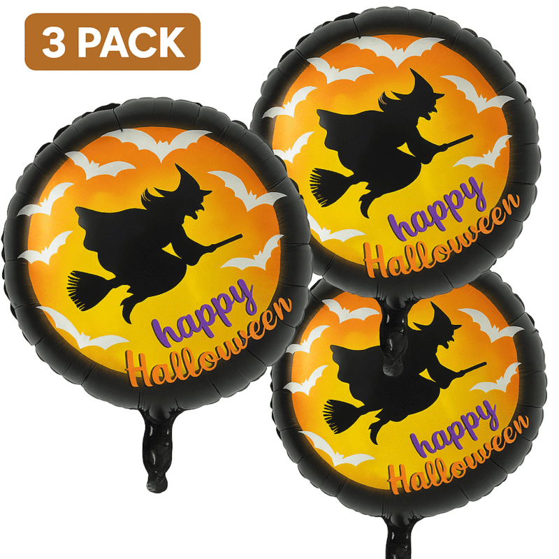 18" Witch Halloween Foil Balloon - Perfect for Halloween Parties and Themed Events