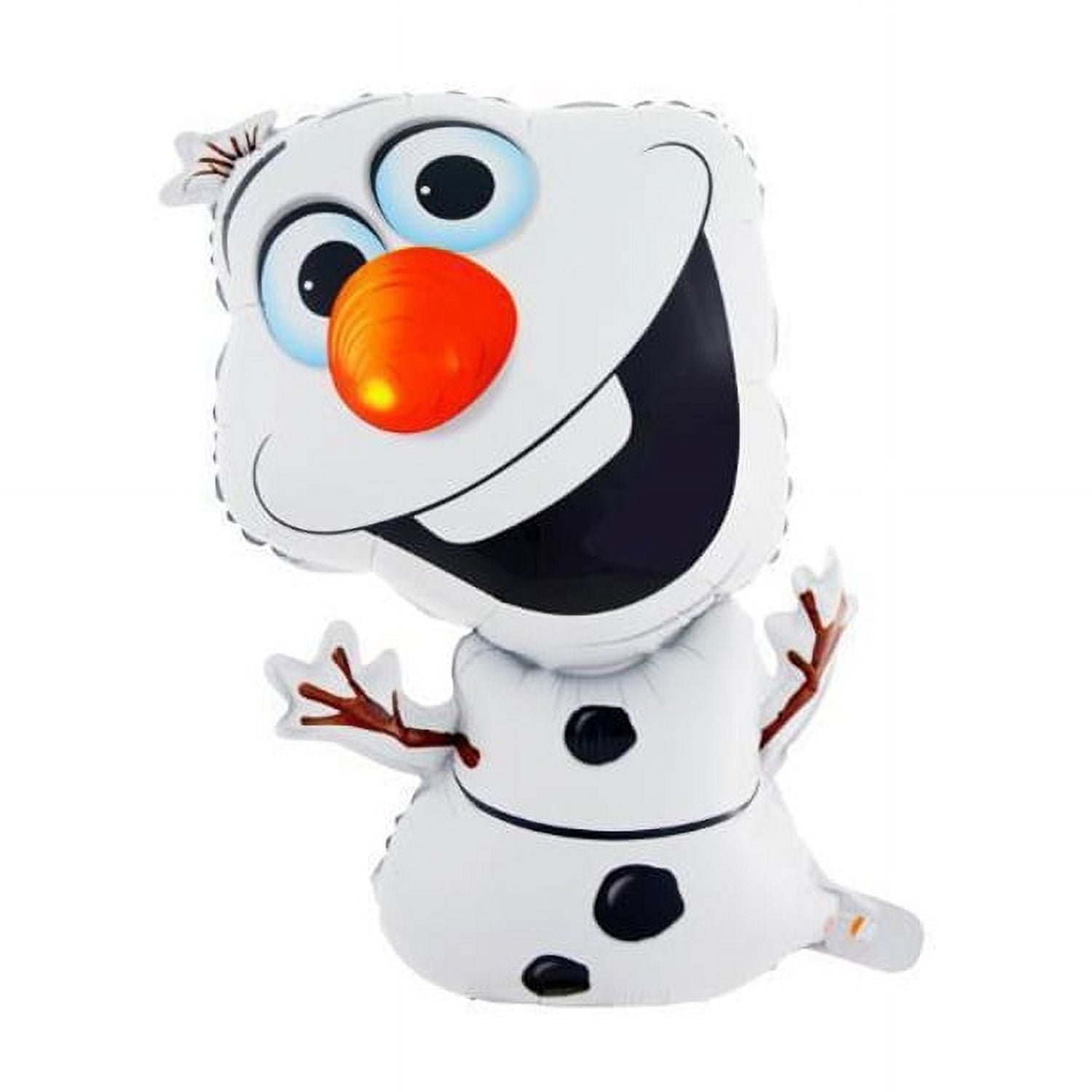 Frozen Olaf 7th Birthday Party Balloons Set Blue Silver balloons - Image 3