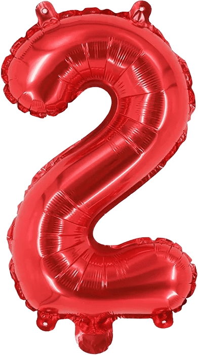 Red Ladybug 2nd Birthday Foil Balloon Set; Number 2; Heart Balloons - Image 3