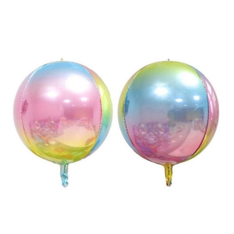 22" Colorful Rounded 4D Foil Balloon Kids Birthday Balloons and Party Supplies