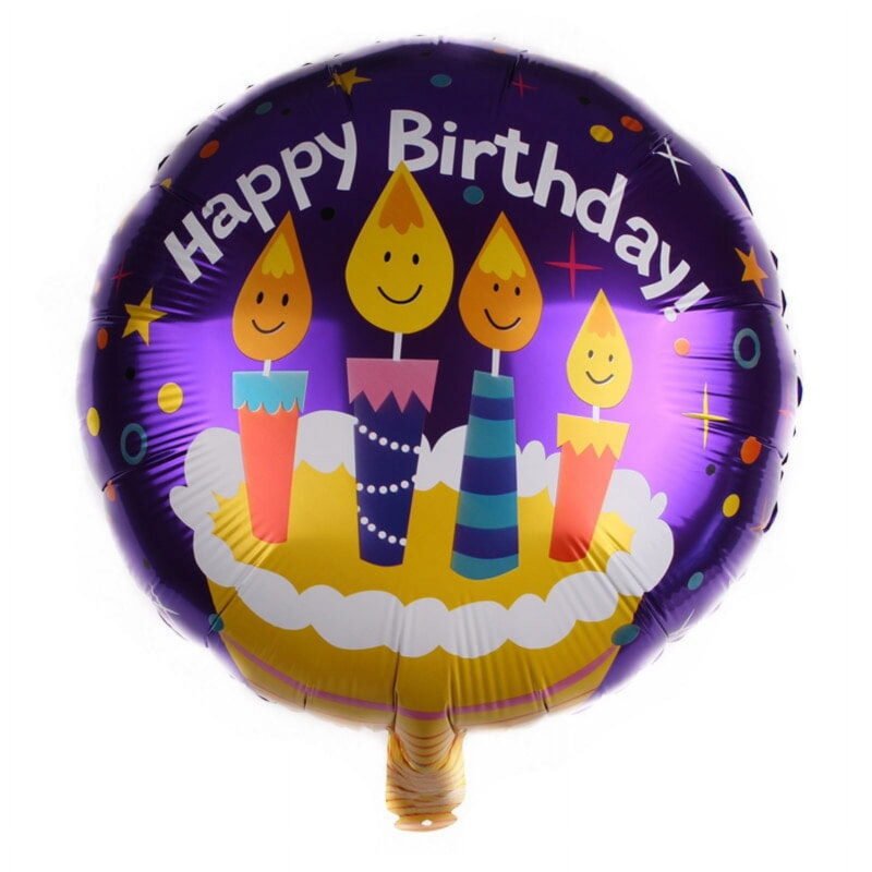 Happy Birthday Balloon Mylar Foil Balloon Helium Balloons Decorative Balloon