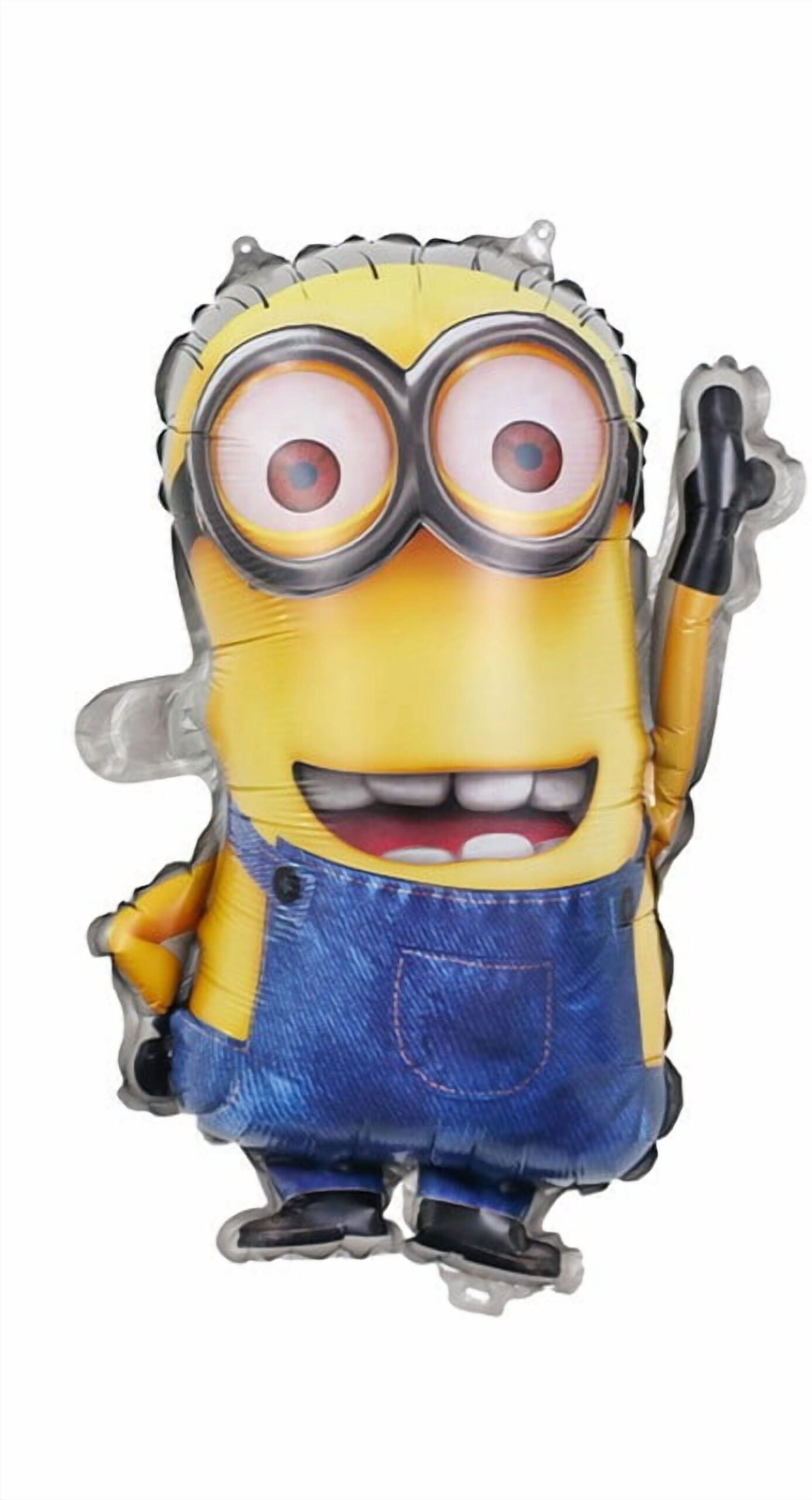 Minions 2nd Birthday Party Foil Balloon Set Blue Yellow Kids - Image 2