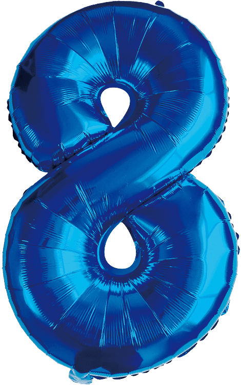 Paw Patrol Number 8 Birthday Balloons, Chase Marshall Foil Balloon Set, Blue Red Kids Party - Image 3