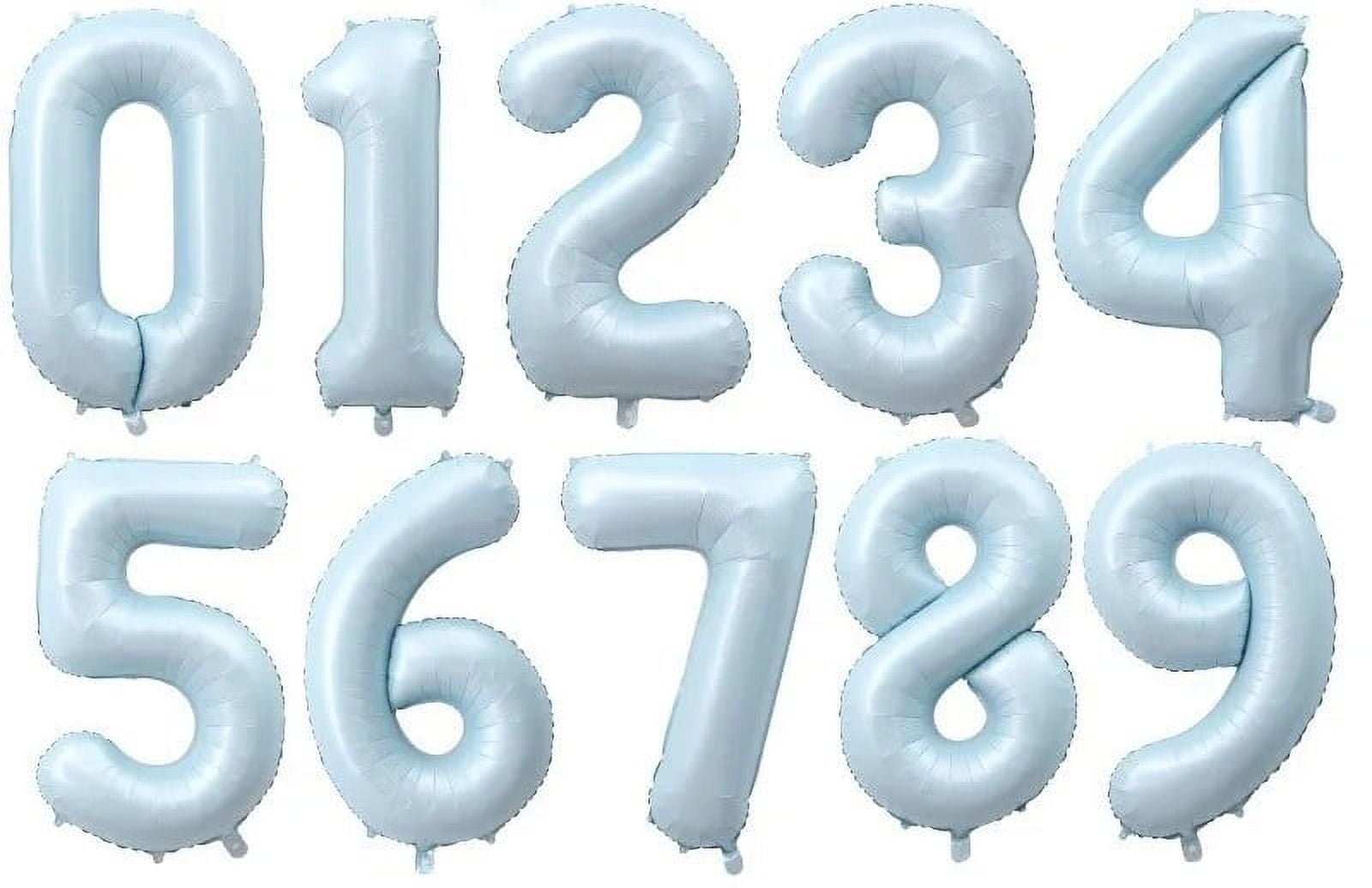 Number Eighty Six Balloon Pastel Blue Sky Blue Light Blue 32" Large Party Milestone Balloon Decoration - Image 3