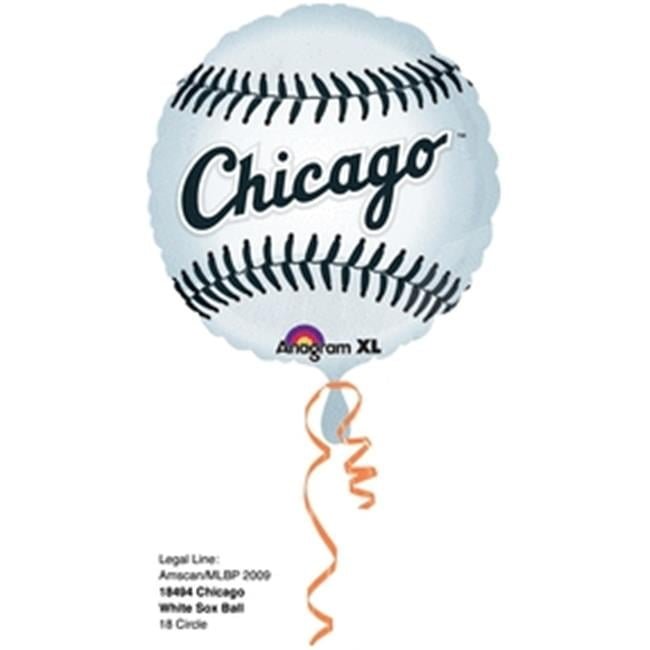 Anagram 44323 18 in. Chicago White Sox Flat Foil Balloon
