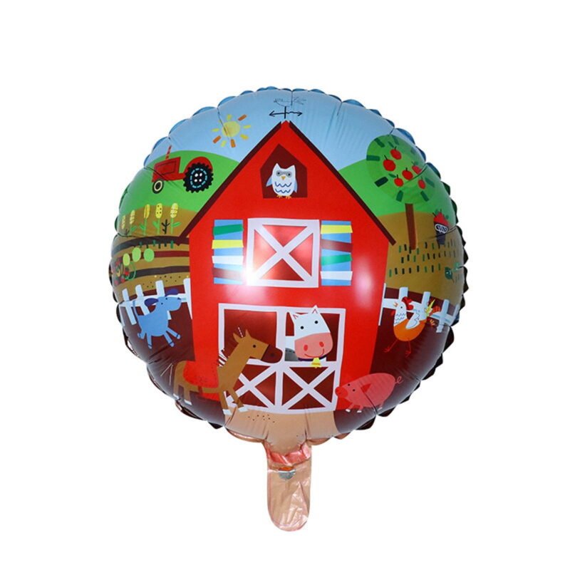 Animal Farm Barn Mylar Foil Balloon 18"
