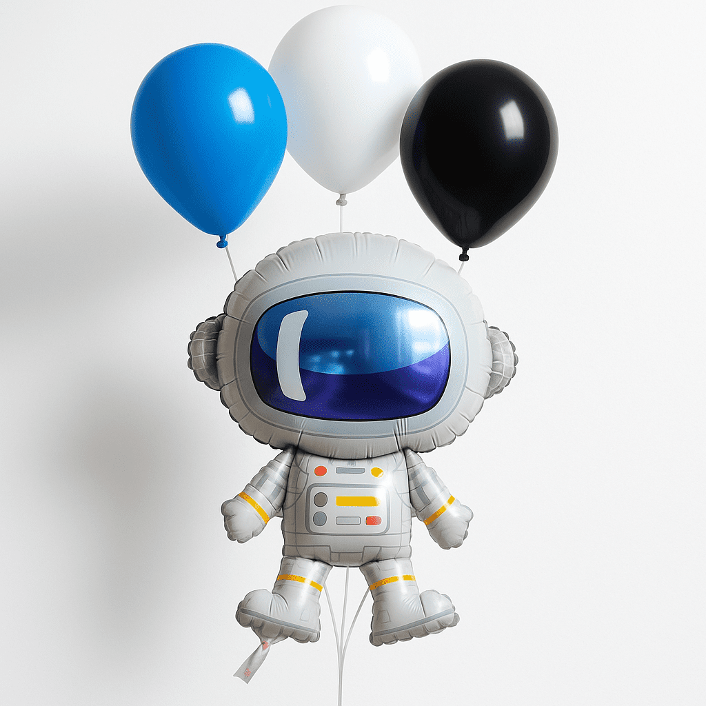 Astronaut Theme Mylar Foil Balloon - Ideal for Space Party Decorations and Kids Birthday Parties