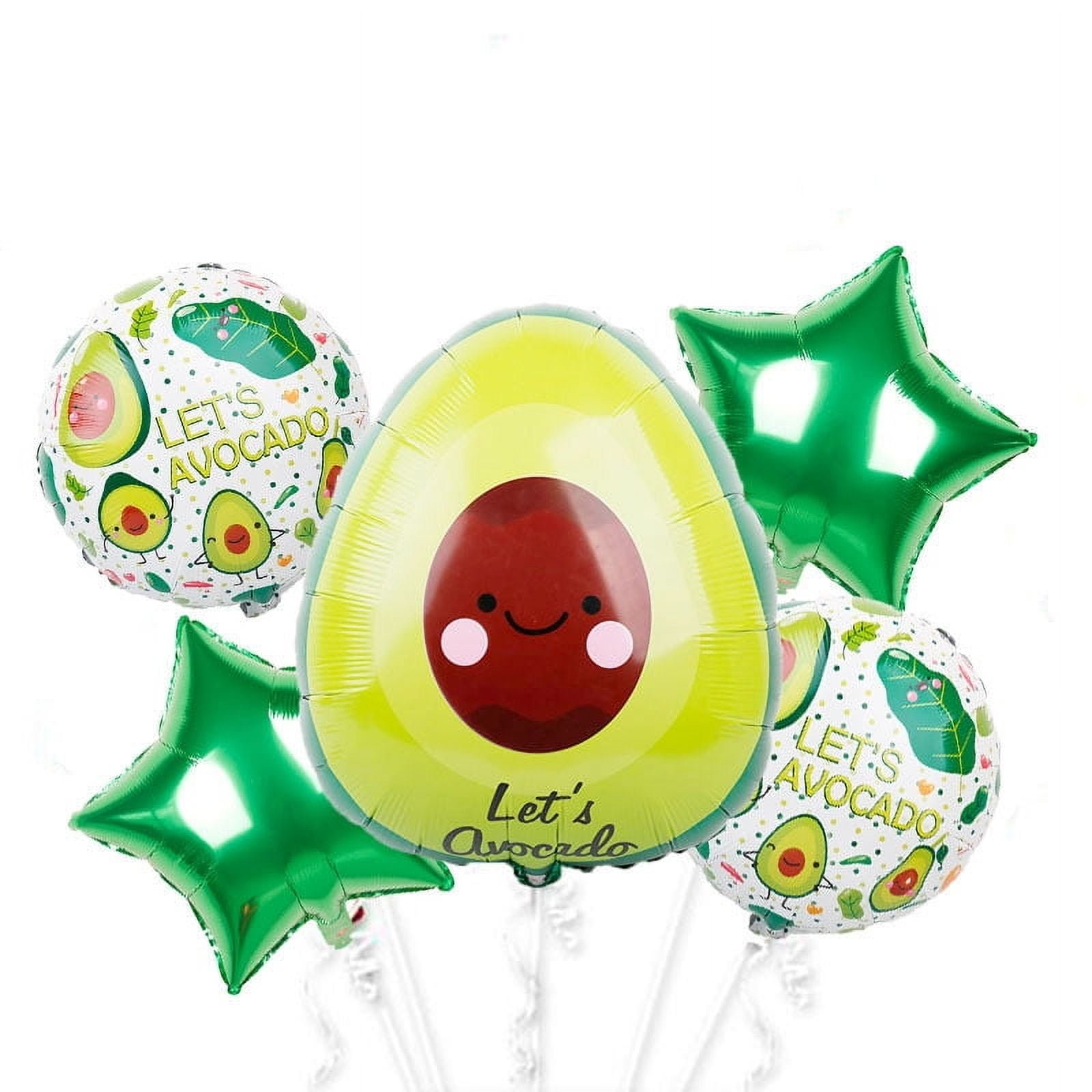Avocado Party Balloons Green Balloon Bouquet Set Kids Birthday Decor Balloons