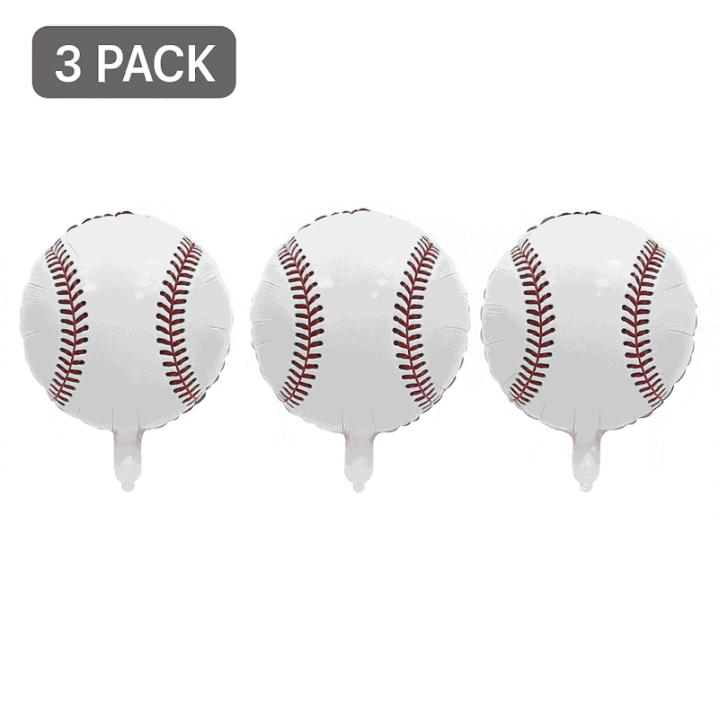 Baseball Balloon - 18" Sport Baseball Mylar Foil Balloons Decoration