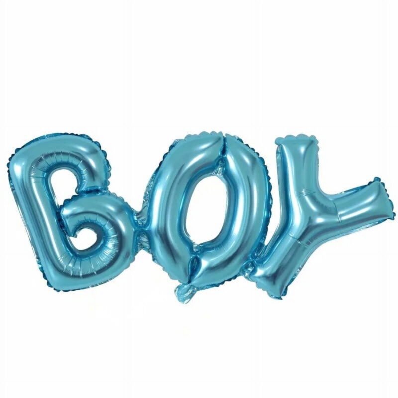 Boy Blue Letters Balloon Foil Mylar Celebration Balloon