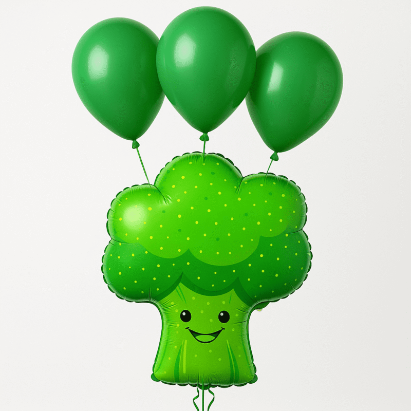Broccoli Balloon Large Broccoli Vegetable Mylar Balloon