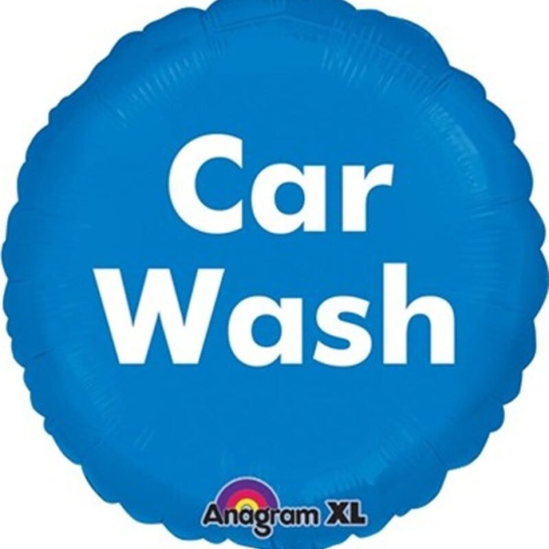 Car Wash Foil Balloon 18 Inch Car Wash Balloon