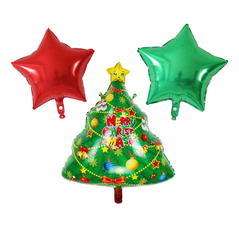 Christmas Balloon Christmas Tree Foil Mylar Balloon Festive Celebration Balloon