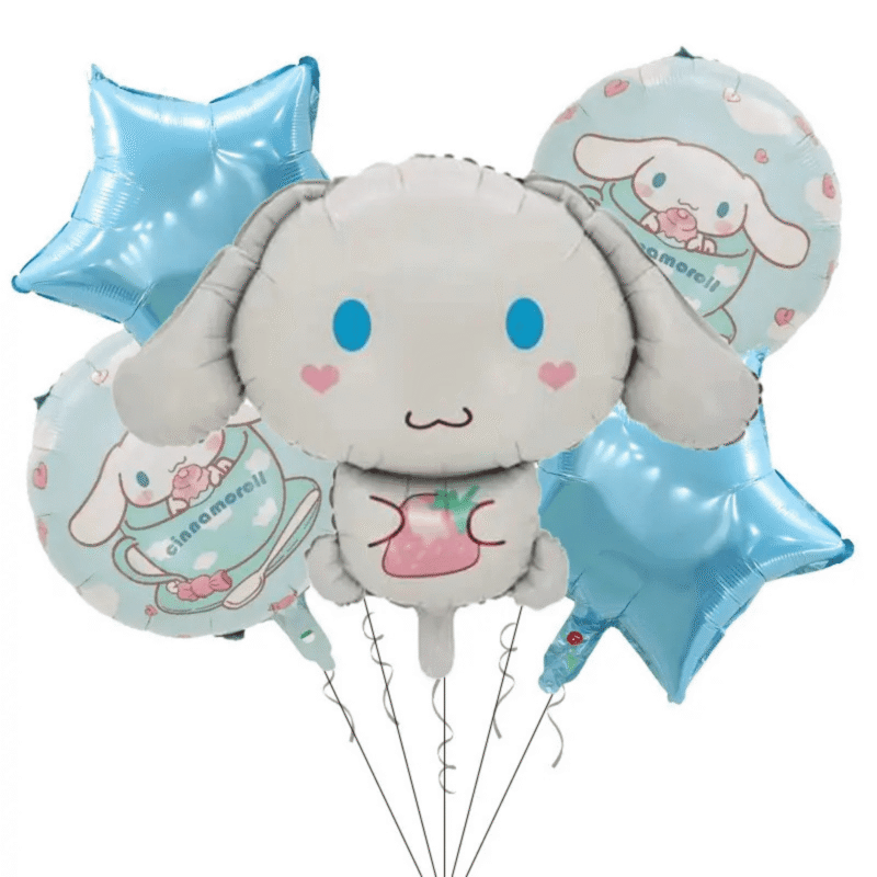 Cinnamoroll Party Balloon White Blue Cute Animal Foil Balloon balloons
