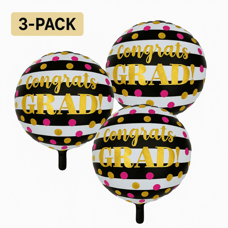Congrats Grad 18" Foil Balloon for Graduation Celebrations