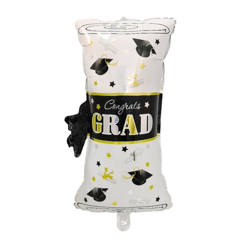 Congrats Grad Diploma Shape Balloon - Celebrate Graduation Balloon