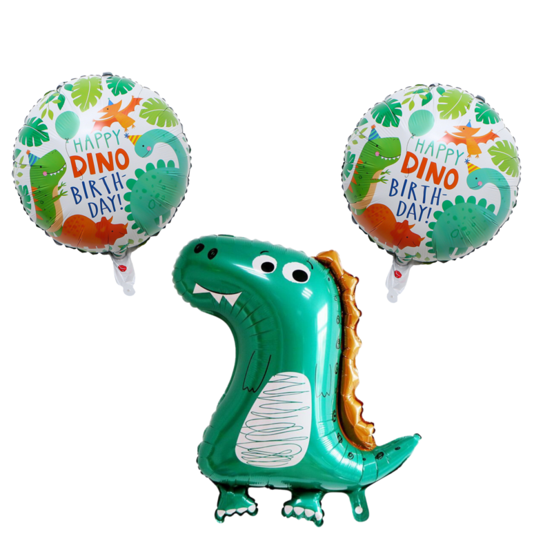 Dino Birthday Balloon Set - Party Decorations for Kids' Dinosaur-Themed Celebrations