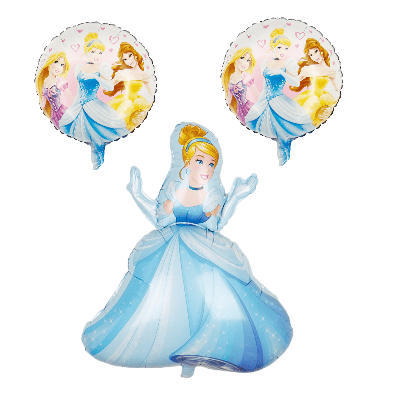 Disney Princess Cinderella Foil Balloon Bouquet Birthday Party Decor Blue