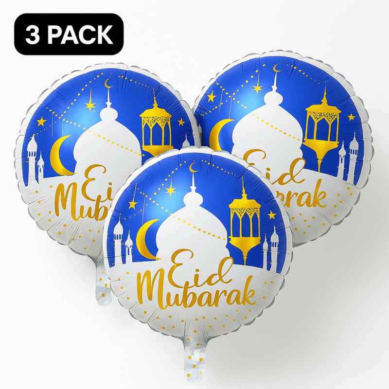 Eid Mubarak 18" Foil Balloon Eid Celebrations and Islamic Festival Decorations