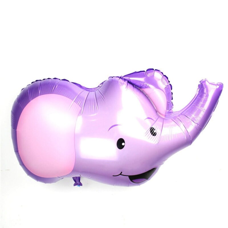 Elephant Shaped Mylar Foil Balloon for Jungle-Themed Celebrations