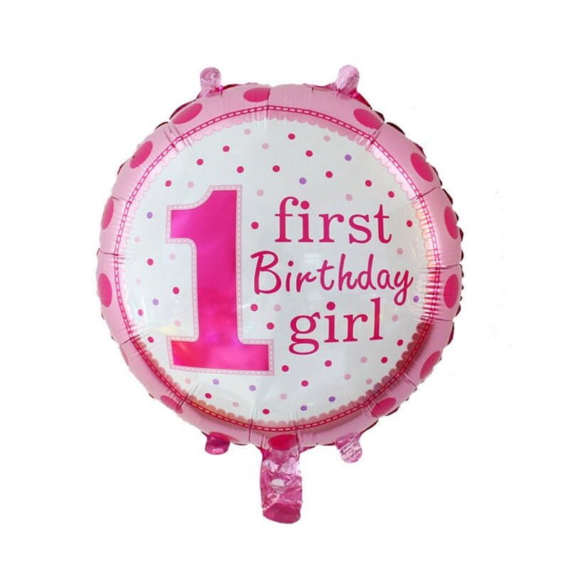 First Birthday Girl Balloon Baby Girl's First Birthday Celebrations Party Decorations