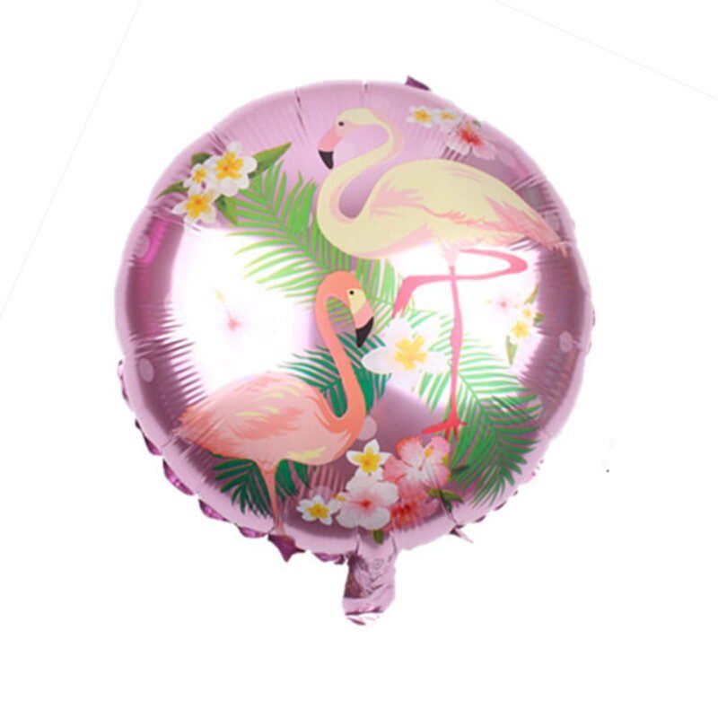 Flamingo Mylar Foil Balloon 18" Tropical Summer Birthday Balloon Decoration