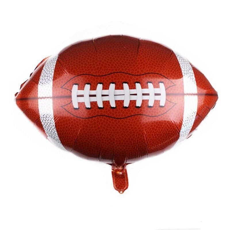 Football Shape Mylar Foil Balloon Sports-Themed Balloons Celebrations Party Decorations