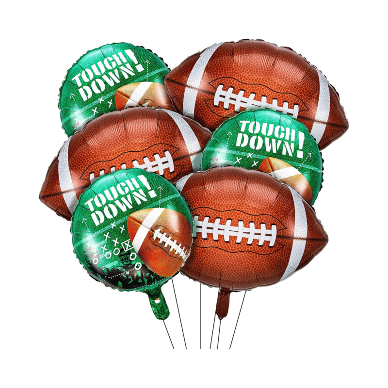 Football Touchdown Mylar Balloons Set Football Balloons Game Day Sports Party Balloons