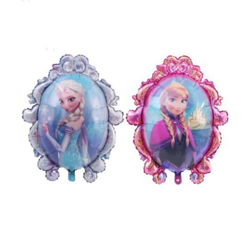 Frozen 18" Elsa and Anna Two Sides Foil Mylar Balloon Kids Birthday Balloons and Frozen Themed Balloon