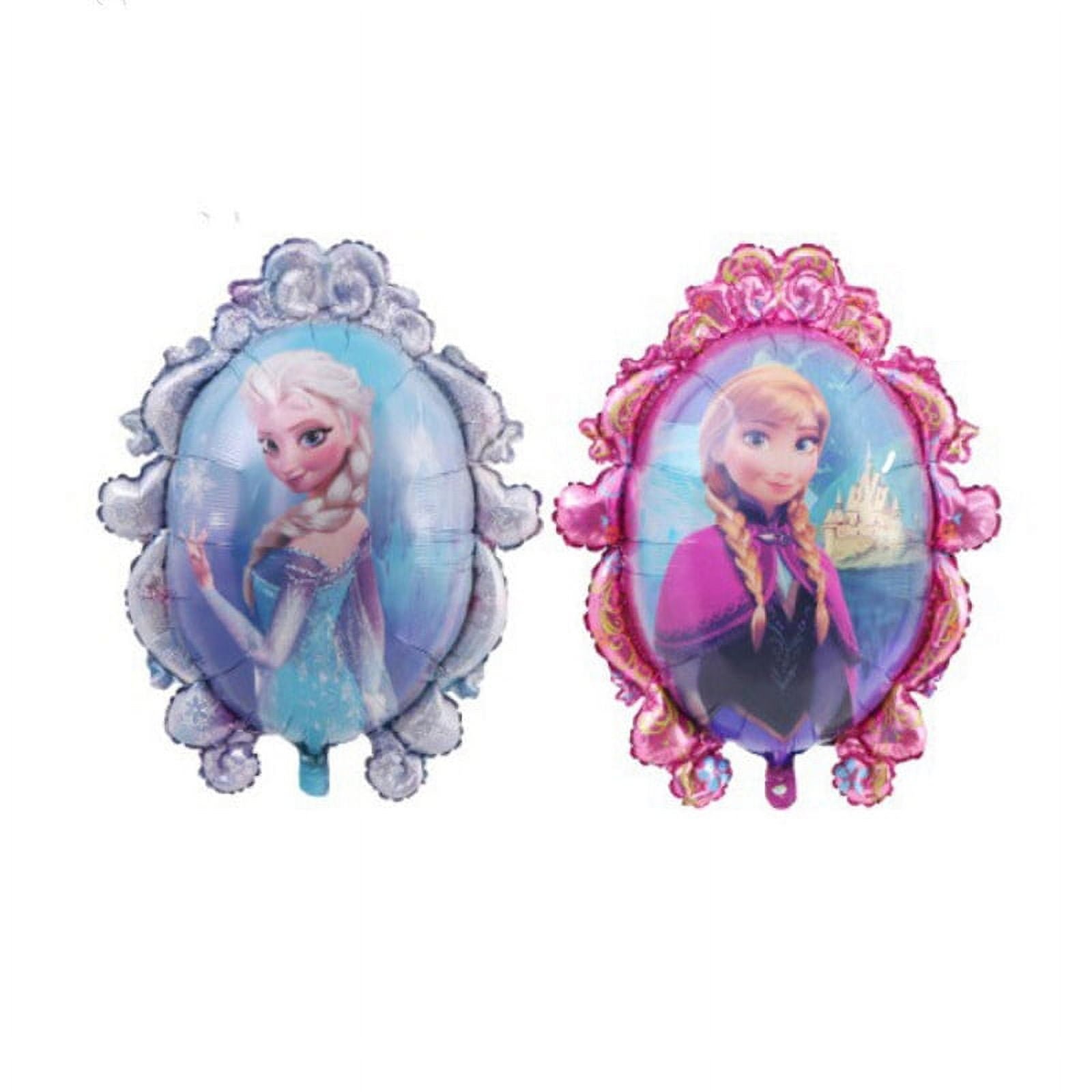 Frozen 18" Elsa and Anna Two Sides Foil Mylar Balloon Kids Birthday Balloons and Frozen Themed Balloon
