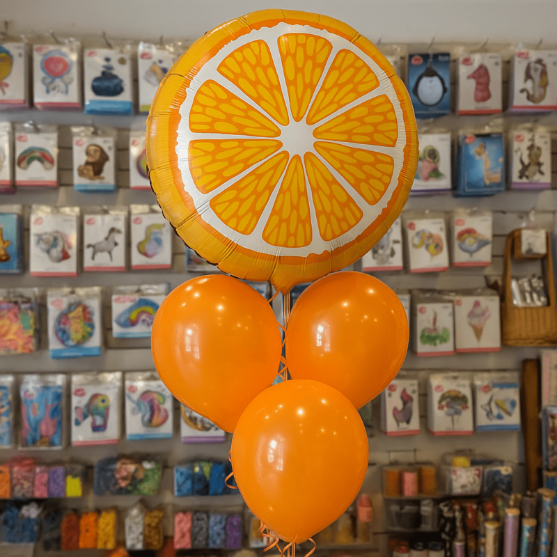 Full Orange 18" Foil Balloon, Fruit-Themed Mylar Party Decorations