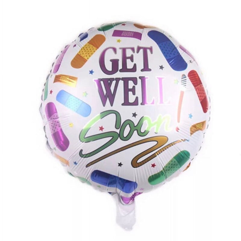 Get Well Soon Balloon Best Wishes Mylar Foil Balloon