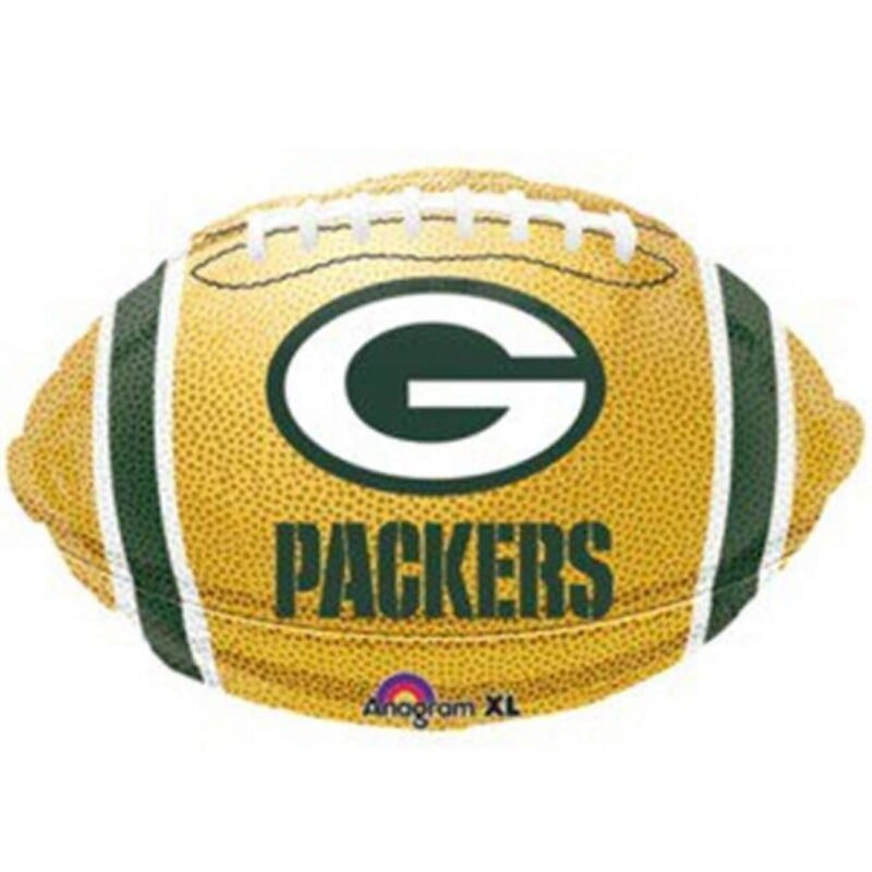 Green Bay Packers 18 inch NFL Football Shape Mylar Balloon