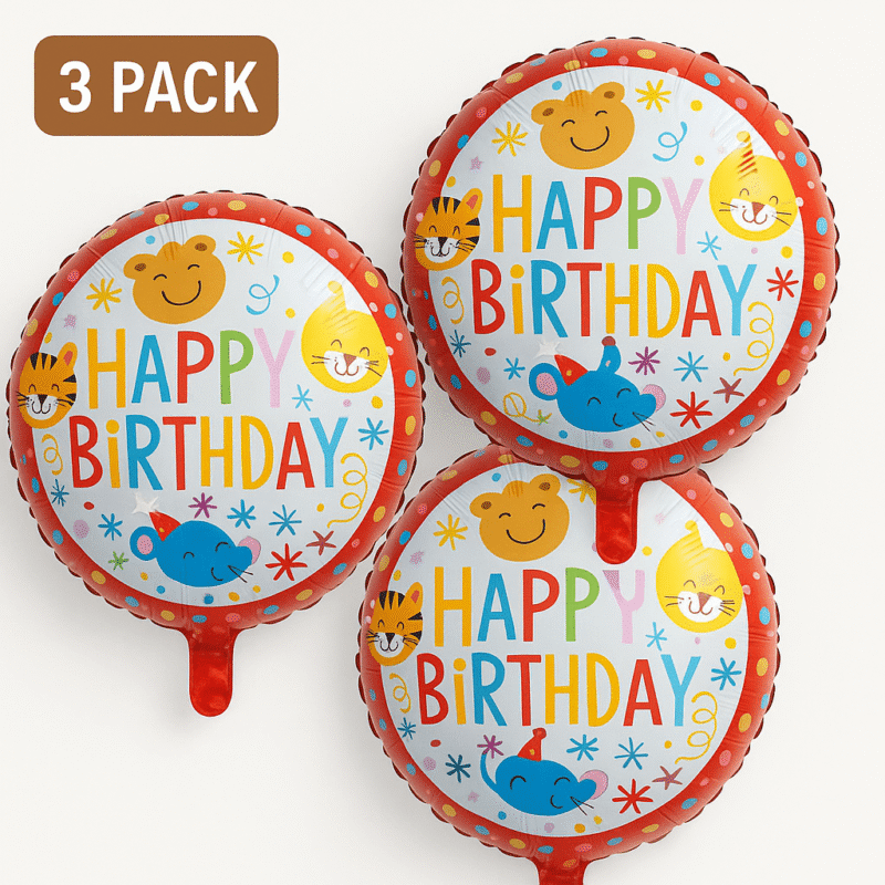 Happy Birthday Balloon 18" Round Balloons