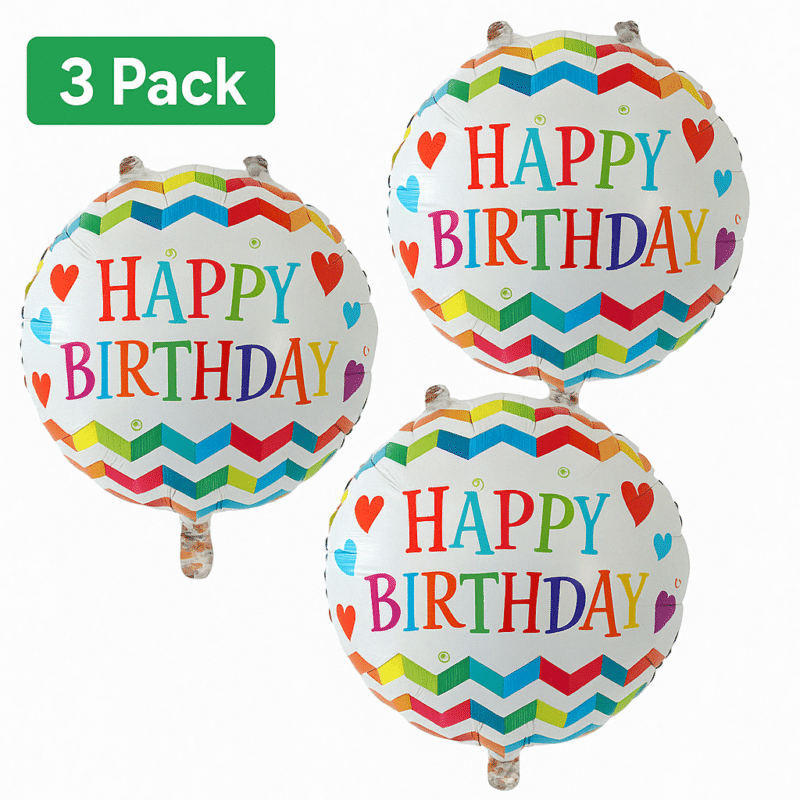 Happy Birthday Balloon Balloons for Birthday Party 18in Round Balloons