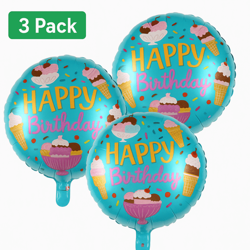 Happy Birthday Balloon Helium Balloon Inflatable 18" Round Balloons
