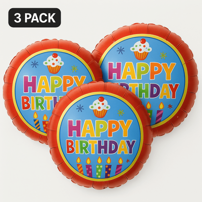 Happy Birthday Balloon Helium Balloon Inflatable 18in Round Balloons