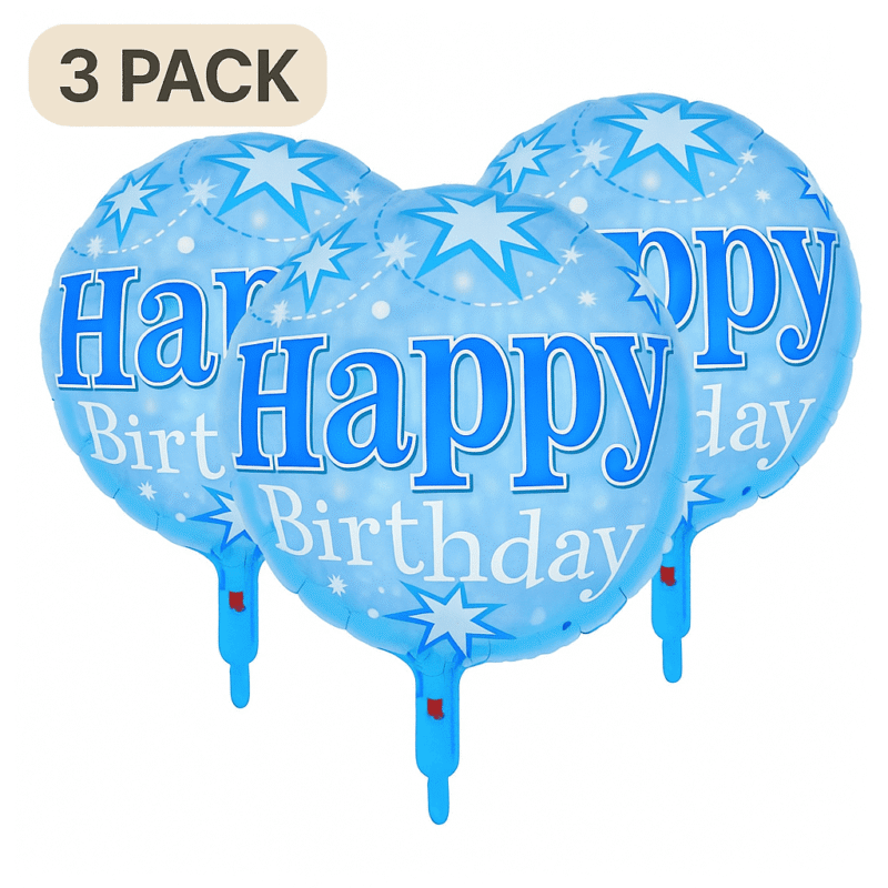 Happy Birthday Foil Balloon Balloons for Birthday Party 18in Round Balloons
