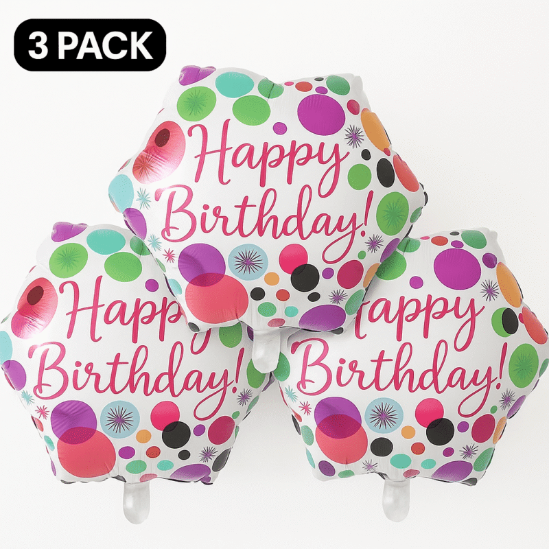 Happy Birthday Foil Balloon Balloons for Birthday Party 18in Round Balloons